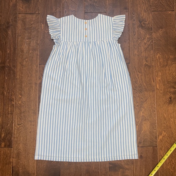 NWT Eyelet & Ivy Amy Girls Dress in Chambray Stripe Size: 14 price is firm - Picture 6 of 6